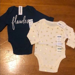 Set of 2 Long-sleeve Onesies